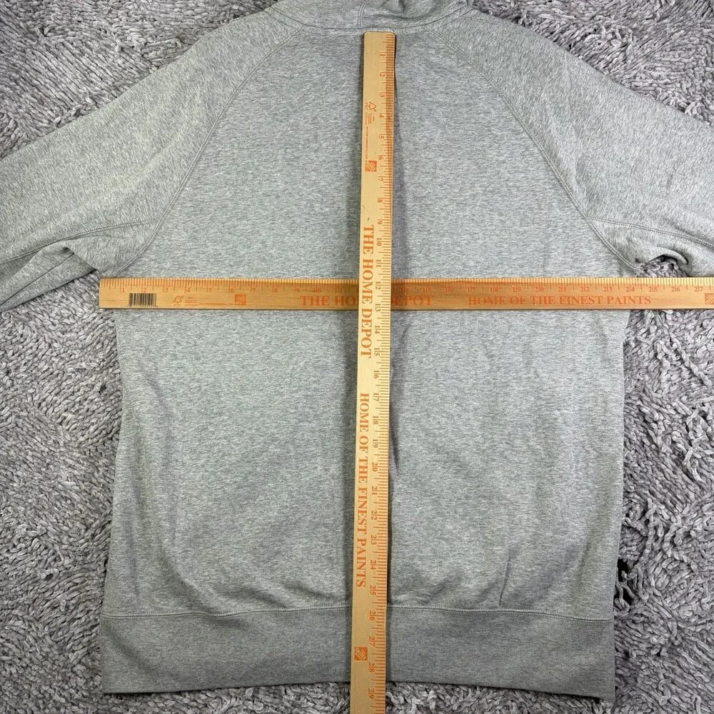 Jordan Flight Full Zip Hoodie Mens XL Gray Activewear Training Gym Winter Jump
